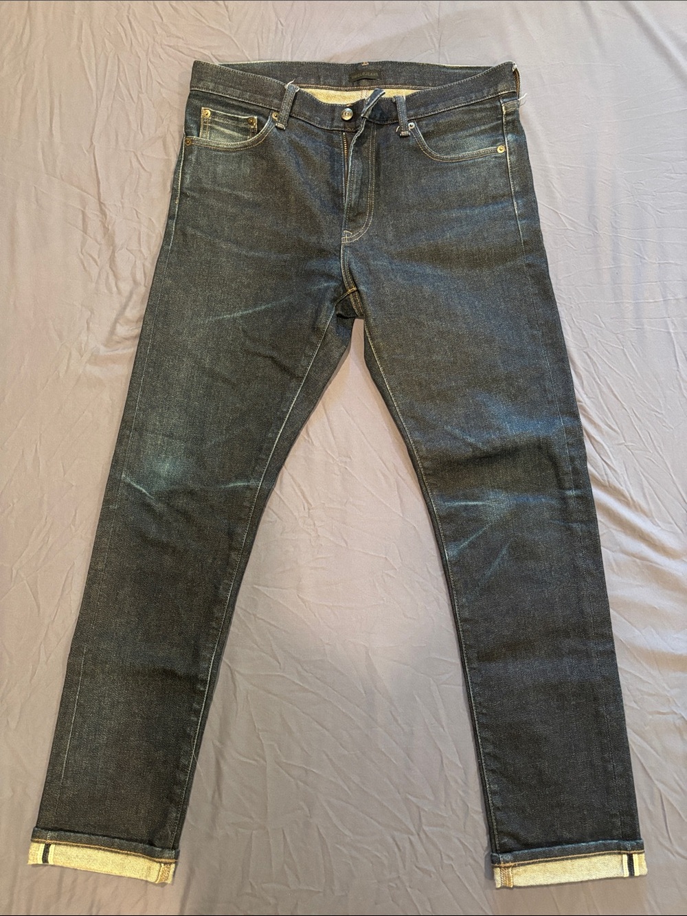 Uniqlo Men’s Slim Straight Jeans - Indigo Black